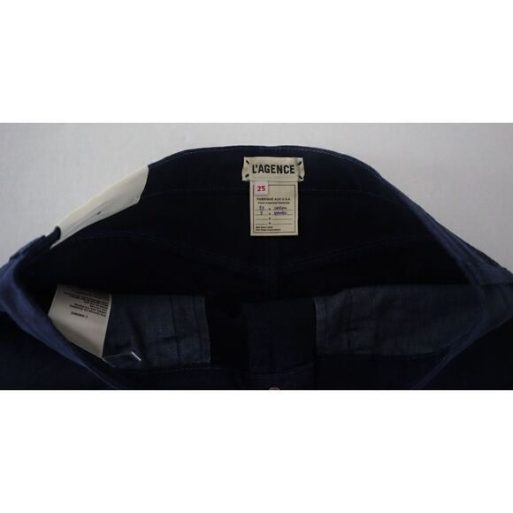 L'Agence Women's Sz 25 Blue Ryland High Rise Cut Off Shorts $225 - Picture 3 of 5